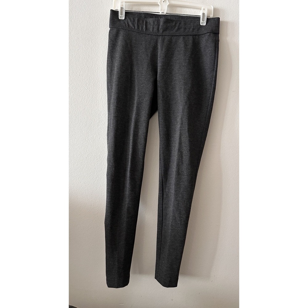 Lauren Ralph Lauren Pants Womens 6 Gray Ponte Skinny Pull On Ankle Stretch